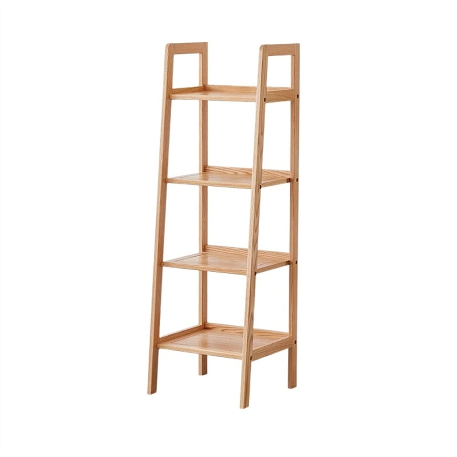 Półka na książki Kreatywny trapezoidalny drewniany regał z regałami do przechowywania nowoczesna szafka na szafkę odpowiednią do studiów do studiów w salonie biuro biblioteka