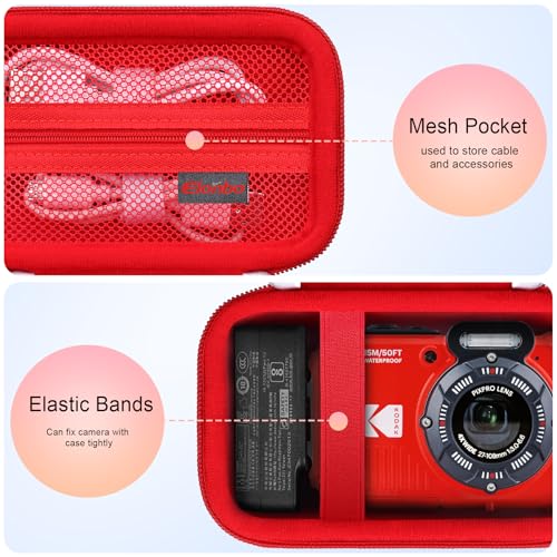 Image of Elonbo Camera Carrying Case for Kodak PIXPRO WPZ2 Waterproof Digital Camera