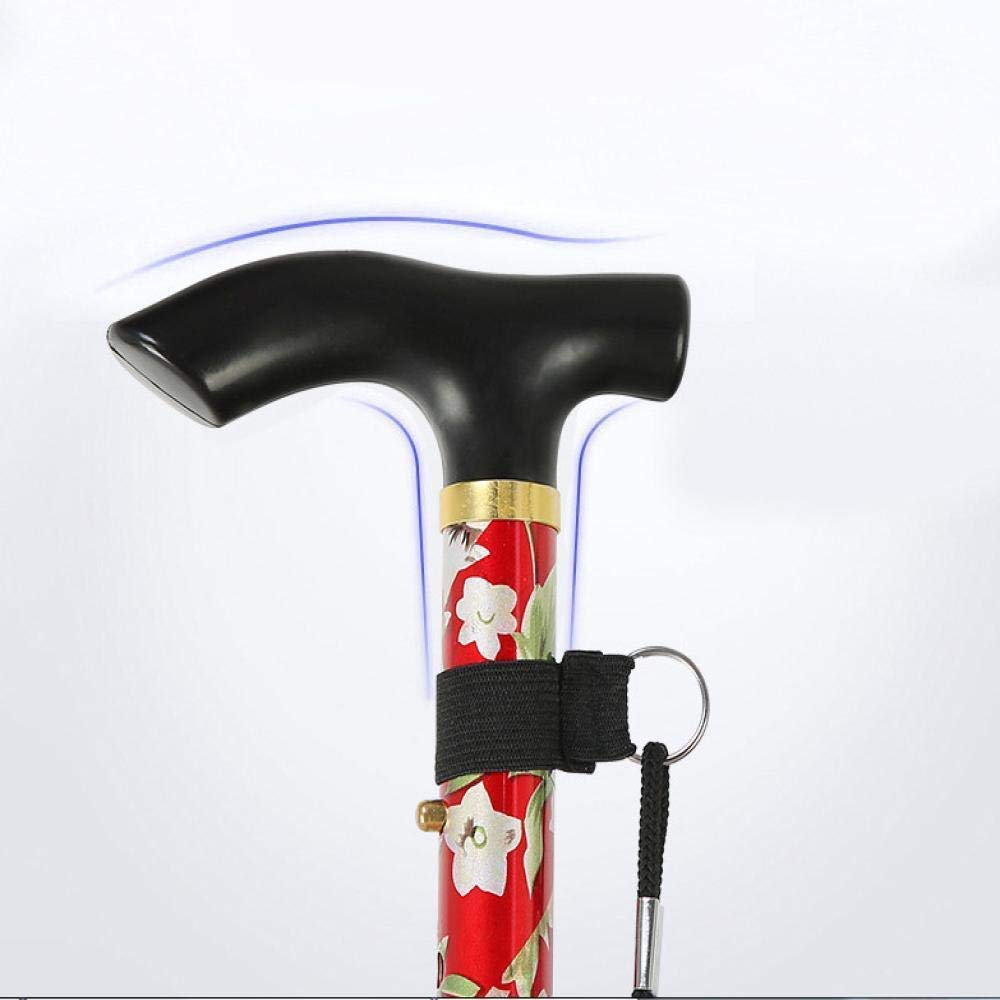 Bastón de Senderismo de aleación de Aluminio, bastón Plegable Ligero portátil para Hombres y Mujeres, bastón para Caminar al Aire Libre, muletas Times