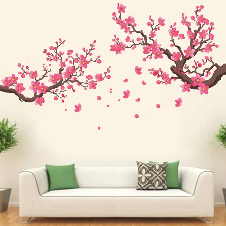 Sakura - Pink - Flowers - Cherry - Blossom - Flowers - Twin Branches - Spring - Decoration - Wallsticker - WP052-image-13