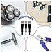 16Pcs Electric Shaver Cleaning Brush, Double Sided Razor Cleaner Brush Clipper Brushes Shaving Brushes for Cleaning Trimmer Hair Clipper Keyboard