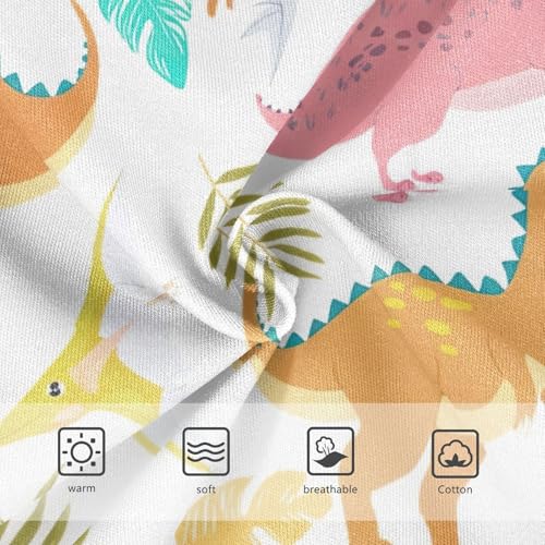 Toddler Panties, Colorful Dinosaurs Cotton Underwear Girls, 2T–8 Years3