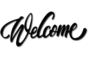 CREATCABIN Welcome Rustic Wooden Wall Decor for Home Decor