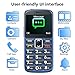 Seniorenhandy Ohne Vertrag mit Groüe Tasten, Dual SIM Senioren Handy mit 2,4 Zoll Farbdisplay, 1000 Mah Akku, Hörgeräte Kompatibel, Notruftaste, Typ-C-Kabel, Rentner Handy Mit Ladestation, Blau
