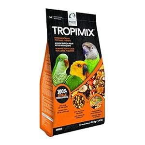 Hari Hagen Tropimix Enrichment Food for Small Parrots, 4 lb. (1.8 kg) – HARI Small Parrot Food with Seeds, Fruit, Nuts, Vegetables, Grains, and Legumes
