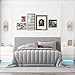 Nightstand Set of 2 LED Nightstand with 3 Drawers,Modern High Gloss Bedside Table, Wooden Smart Side Table End Table with LED Lights Strips for Bedroom Furniture, White