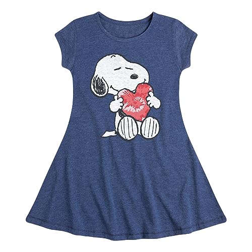 HYBRID APPAREL - Peanuts - Snoopy with Heart - Toddler & Youth Girls Fit & Flare Dress