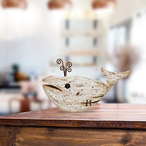 Estatua de Ballena de Madera para Decoración Náutica miniatura 2