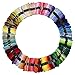 Jmitha Hilo Punto de Cruz, Hilos de Bordado, 200 Tipos de Colores Bordados Hilo de Bordar, Punto de cruz, perfecto para pulseras de la amistad, bordado, punto de cruz manualidades (200 Colors)