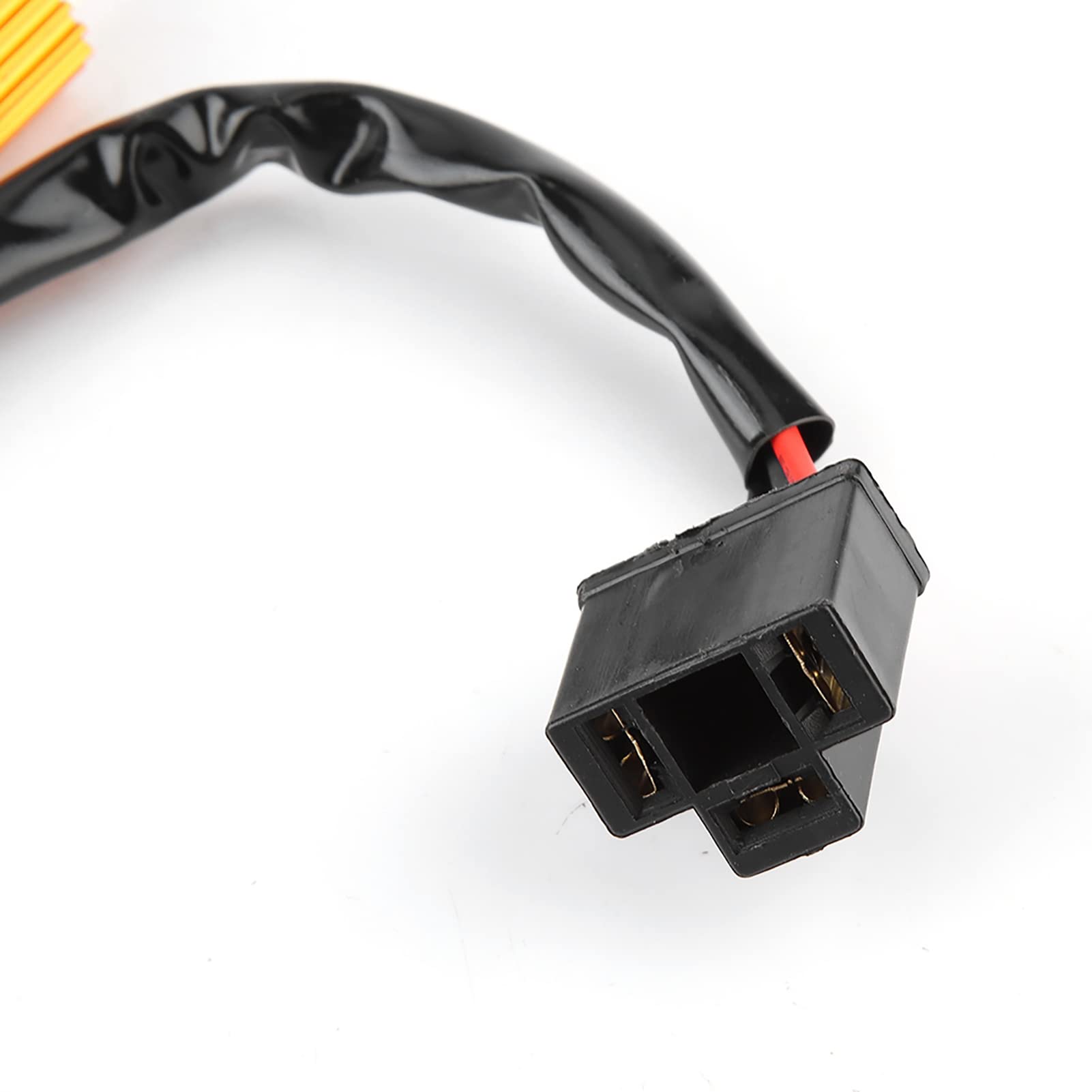 2 Stück 12 V 50 W 6RJ LED-Decoder Lastwiderstand Autoscheinwerfer Blinkt kein Fehler Kabelbaum Lastwiderstand Decoder für H4 H7 9005 9006 H8 H9 H11