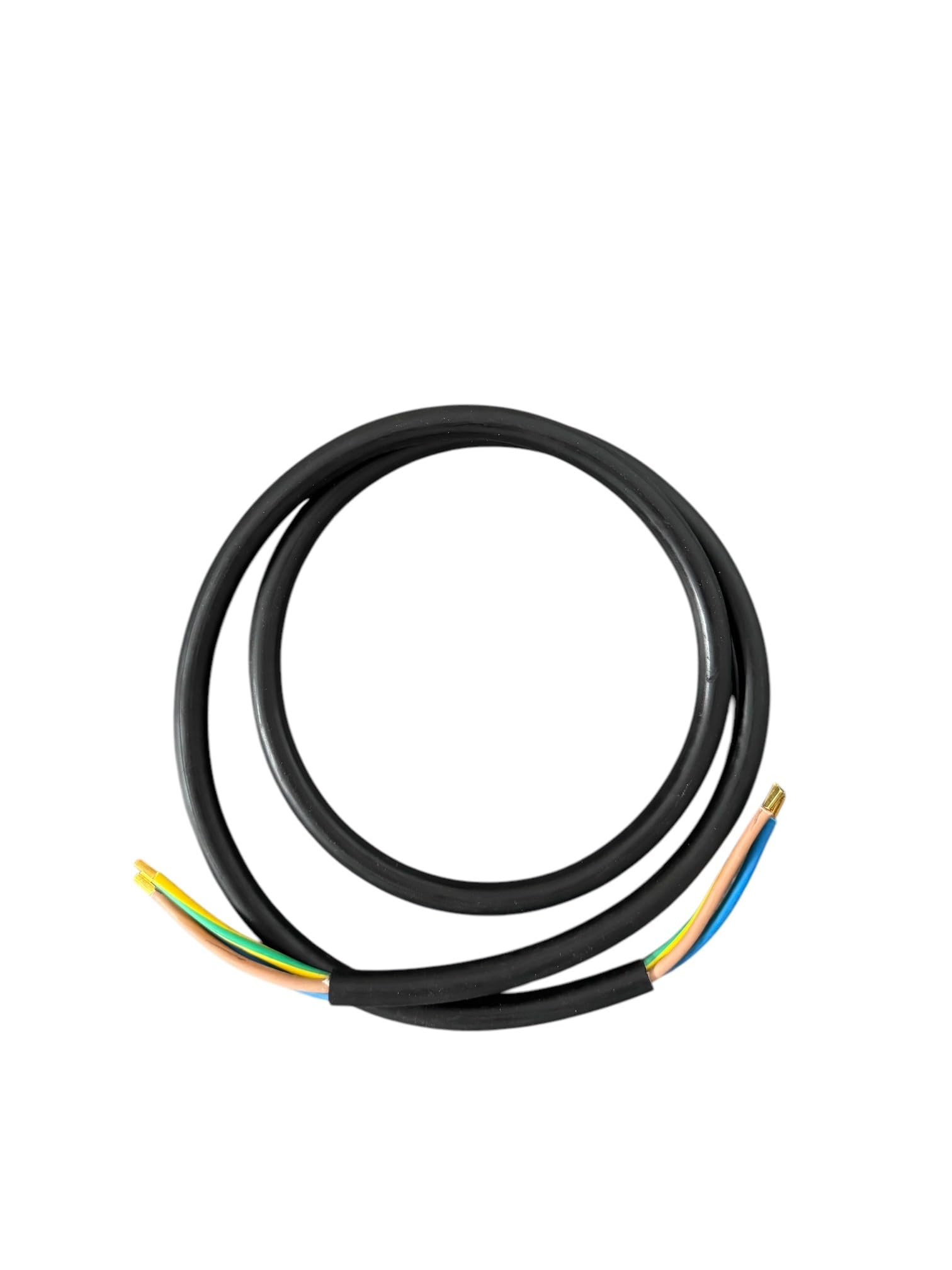 1,5m Herdanschlußleitung, Herdleitung 4mm², HO5RR-F 3G4, schwarz