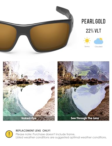 Image of BLAZERBUCK Anti-salt Polarized Replacement Lenses for Oakley Turbine OO9263 Sunglass