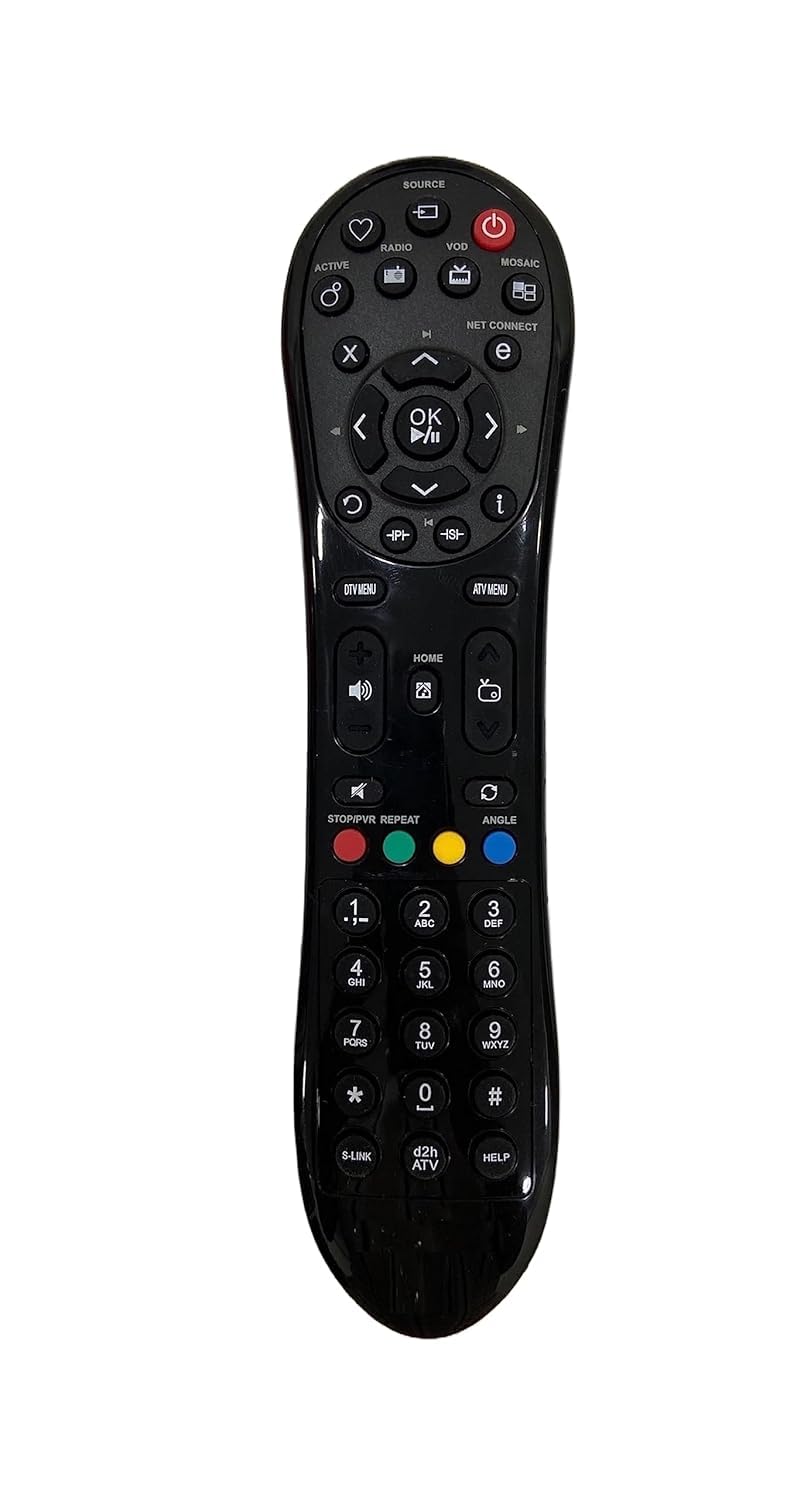 TIZOQ Remote Control Compatible for Videocon D2H Setup Box TV with Net Connect Button - Please Match The Image with Your Old Remote Before Placing The Order (Black) (B0CP7ZPBWW) Amazon Price History, Amazon Price Tracker