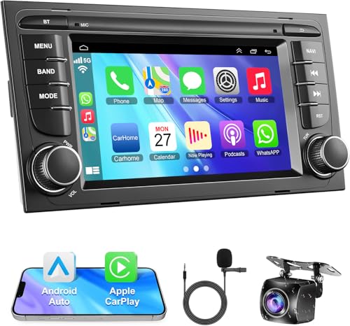 Android 13 Autoradio für Audi A4 S4 RS4 2002-2008 mit Wireless CarPlay