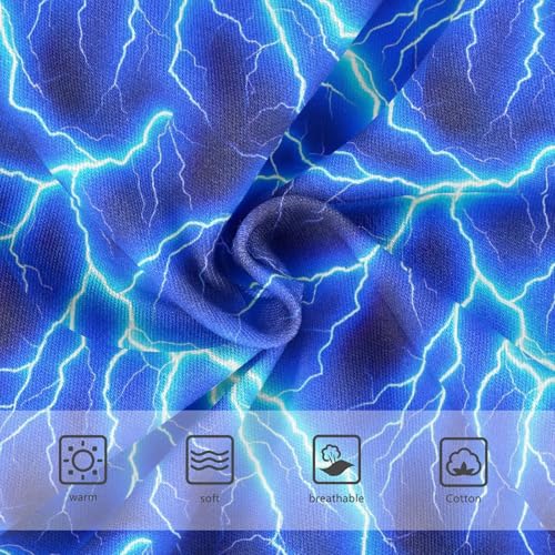 Joisal Cotton Toddler Girls Underwear Blue Lightning Panties for Girl Personalized Underpants Briefs 2t3