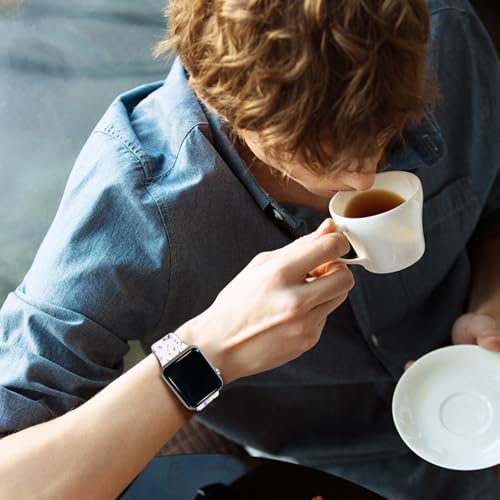 Image of Sport Bands Compatible with Apple Watch Band Women Men 40mm 38mm 41mm 42mm 44mm 45mm 46mm 49mm ,Soft Wristband Waterproof Replacement Strap for iWatch Bands Series 11 10 9 8 7 6 5 4 3 2 1 SE Ultra White