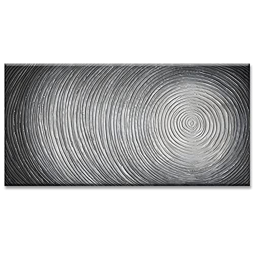Affiches modernes space circle pattern | Toile abstraite salon 70x140cm