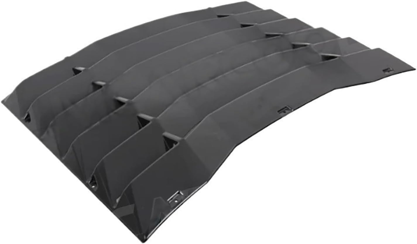 ABS Gloss Black Rear Window Louver Trim Compatible with Chevrolet Camaro 2016-2019 Windshield Sun Shade Cover Vent Body Kits Car Accessories(Matte Black)