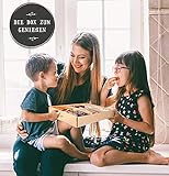Genussleben Box mit 304g der beliebtesten Marke deutschlands als Biscuits, 2x B-ready und je 1x to go, Aufstrich mit 15g und mini Glas 25g, 366g Mix f&uuml;r B&uuml;ro, Familie, Freunde und Camping.