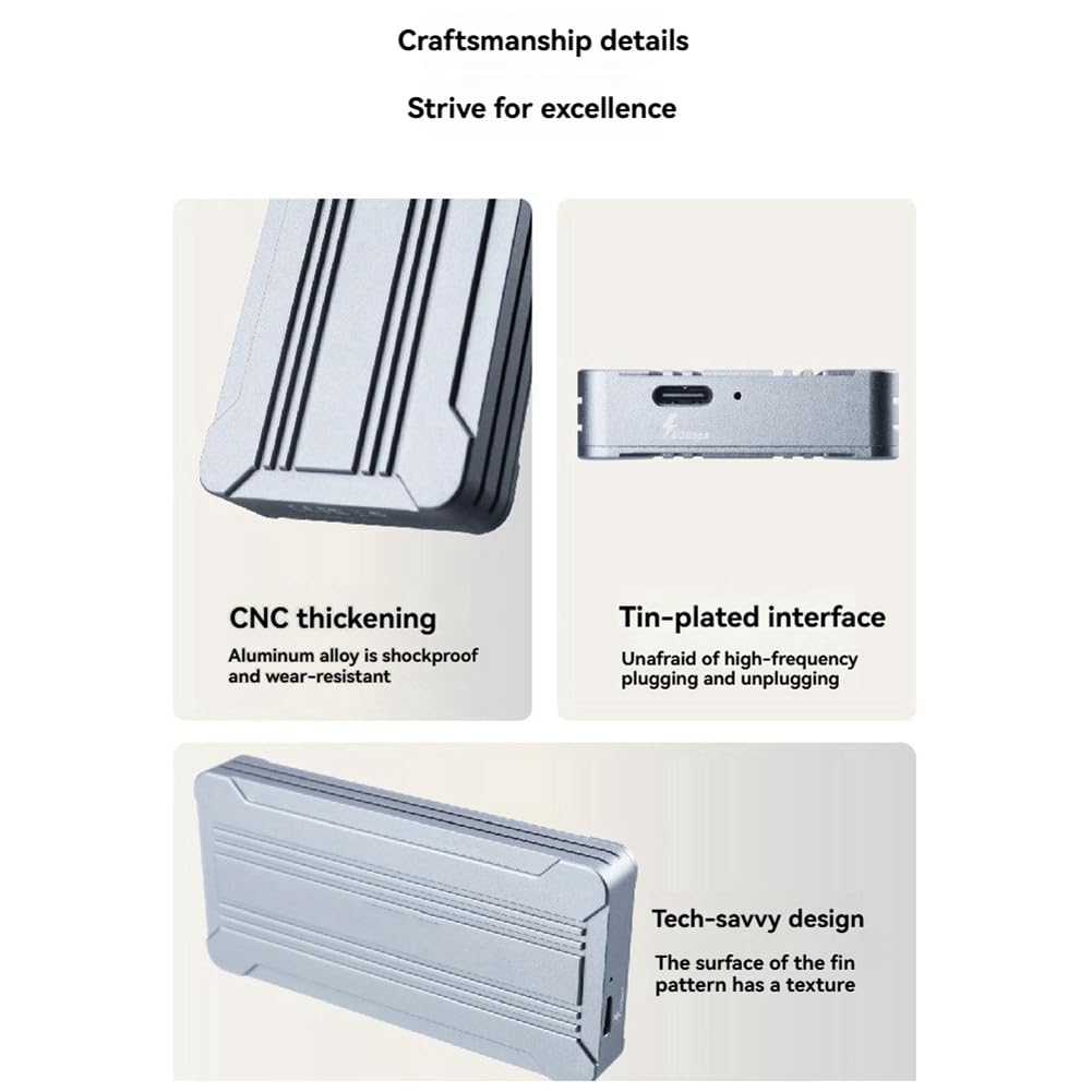 Obudowa dysku SSD 40 Gb/s USB 4.0 M.2 NVMe M.2 do Type-C Solid State Drive Case Support UASP TRIM