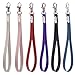 Hand Wrist Straps,Arae PU Leather [with Lock] for Cellphones/Cameras/USB Drives/Keychains/ID Name Tag Holders,6pcs Pack (Mixed Color)
