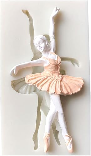 Miniatura 3 de Molde de silicona para bailarinas, amantes de la danza, bricolaje, fondant, dulces, chocolate, piruleta, postres, cubitos de hielo, goma, jabón,