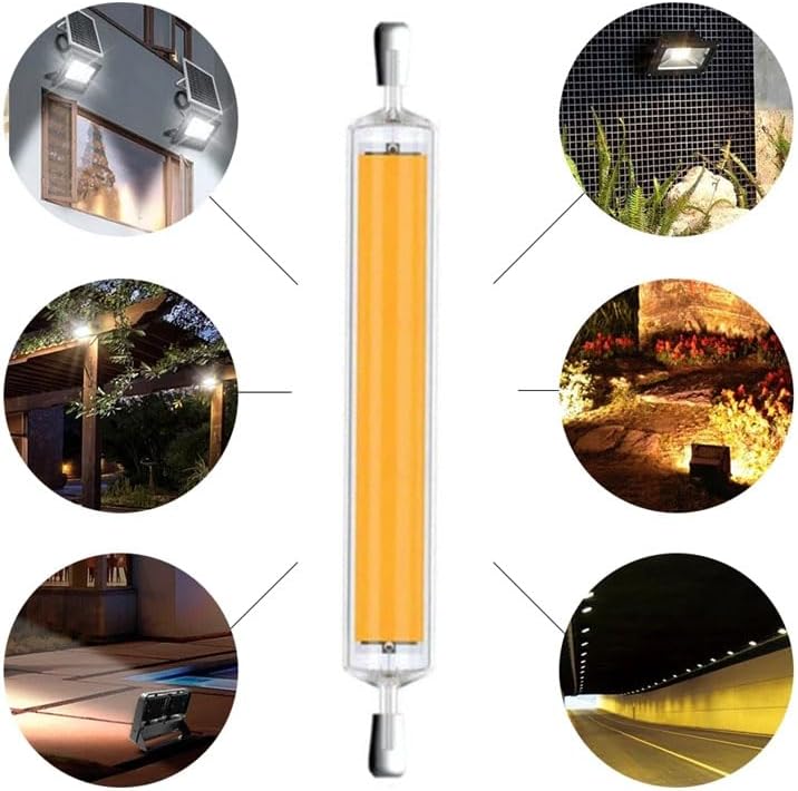 Light Bulb R7S Led Led Bulb R7S Cob Glass Tube 78Mm 20W 118Mm 30W Replace Halogen Lamp 80W J78 J118 Diode Spot Light 110V 2Pcs,Warm White,78Mm 20W