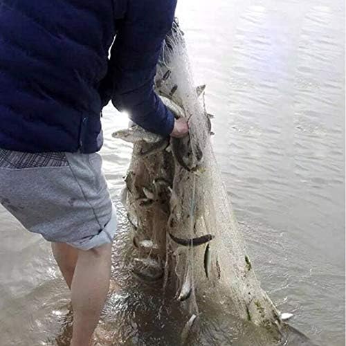 wowgadgets Hatchmatic Fishing Mesh Trap Monofilament Gill Net Netting Tackle with Float Outdoor (20 X 1 m)