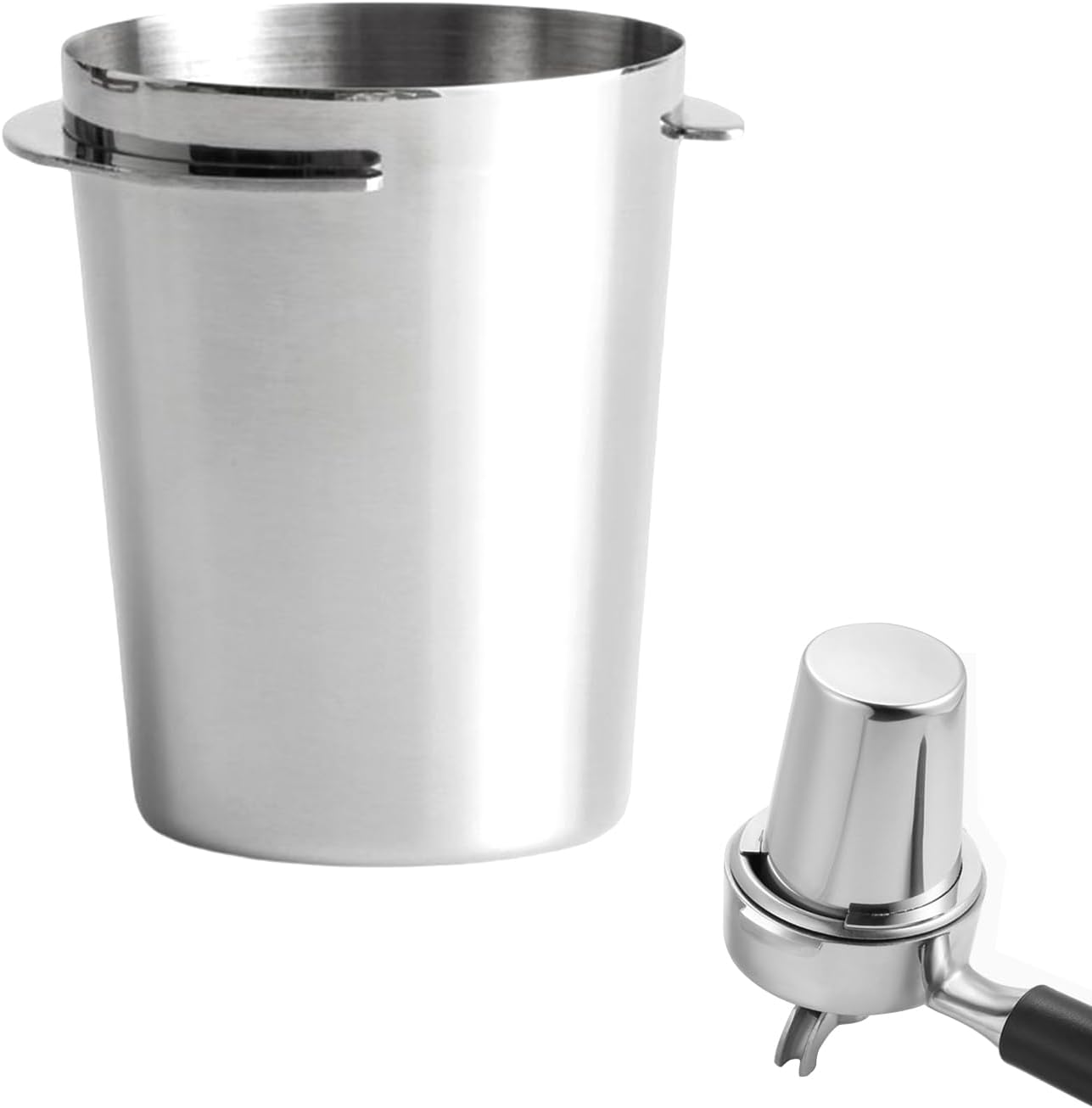 54mm Dosing Cup, Coffee Accessories Barista Espresso Dosing Cup, Fits 54mm Barista Portafilter, Stainless Steel Coffee Dosing Cup, Espresso Coffee Machine Accessories for Barista, Home, Cafe