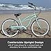 Firmstrong Urban Women's Beach Cruiser Bike, 7 Speed Bicycle, 26 Inch Wheels, Mint Green