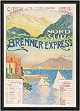  Biller Antik Nord Sud Brennerexpress 1905 Calendario pubblicitario Poster Stampa Stampa Stampa Faks_Pubblicità 351