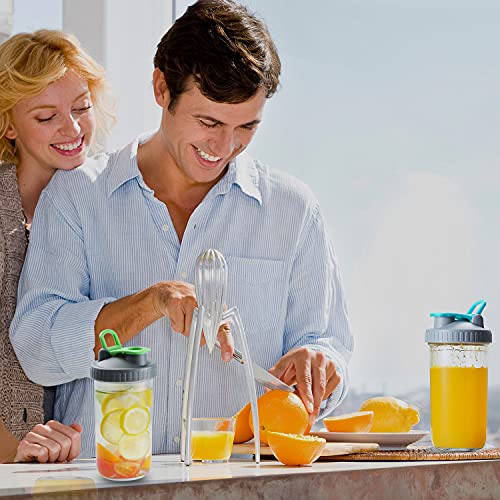 4 Pack Wide Mouth Flip Cap Mason Jar Lids For Ball Mason Jars, With Airtight Seal & Leak-Proof, Easy Pouring Spout (Jars Not Included) #TOP6