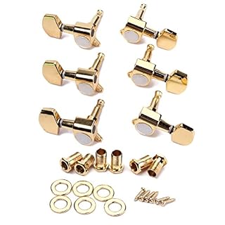 Healifty 6 pcs 3L 3R dorure classique d’accordage de guitare verrouillage des touches Tuner Mécaniques avec des Embouts filetée Vis Finition chrome pour guitare électrique - Les Beatles, Paul McCartney, John Lennon, RIngo Starr, George Harrison Healifty 6 pcs 3L 3R dorure classique d'accordage de guitare verrouillage des touches Tuner Mécaniques avec des Embouts filetée Vis Finition chrome pour guitare électrique – Image 5