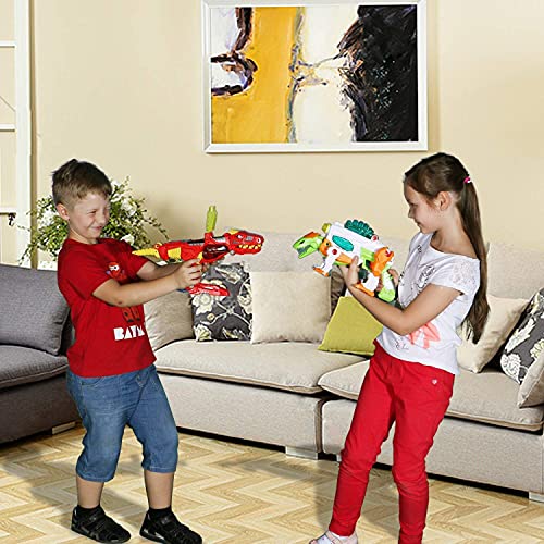 Dinosaur Toy Gun - 3-In-1 Transforming Dinosaur Blaster With Cool Sound Effects & Led Light Up - Build And Take Apart Toy For Boys & Girls (Stegosaurus) #TOP6