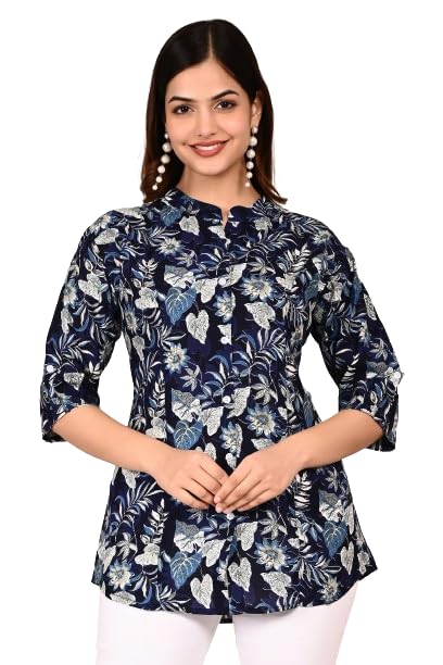Image of FebQ Printed Shirt Style Top for Women