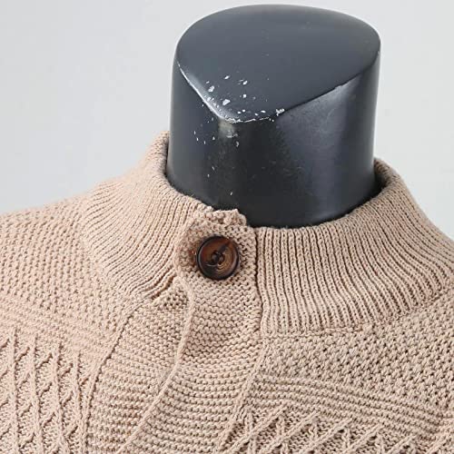 Chaqueta de punto elegante hombre ajustada para evitar el frío con estilo 5