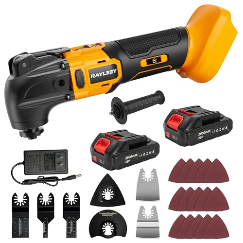Cordless Oscillating Multi-Tool Kit with 2 Batteries, Brushless...