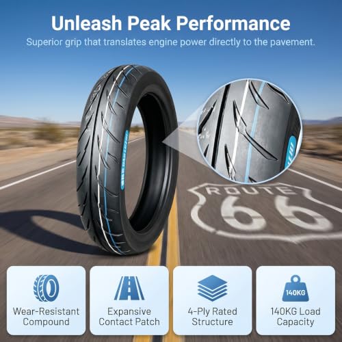 NiuJKun 70/90-14 Tubeless Scooter Tire