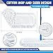 4 Pcs Dust Mop Replacement Head 24 Inch Commercial Mop Head Replacement White Cotton Dust Mops Heads Refills Washable Commercial Tools for Floor Cleaning Janitorial Supplies
