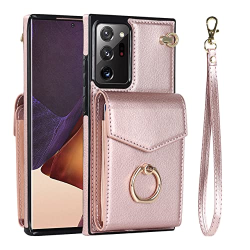 Housse en cuir raffinée or rose pour Samsung Galaxy S22 et gamme A52S