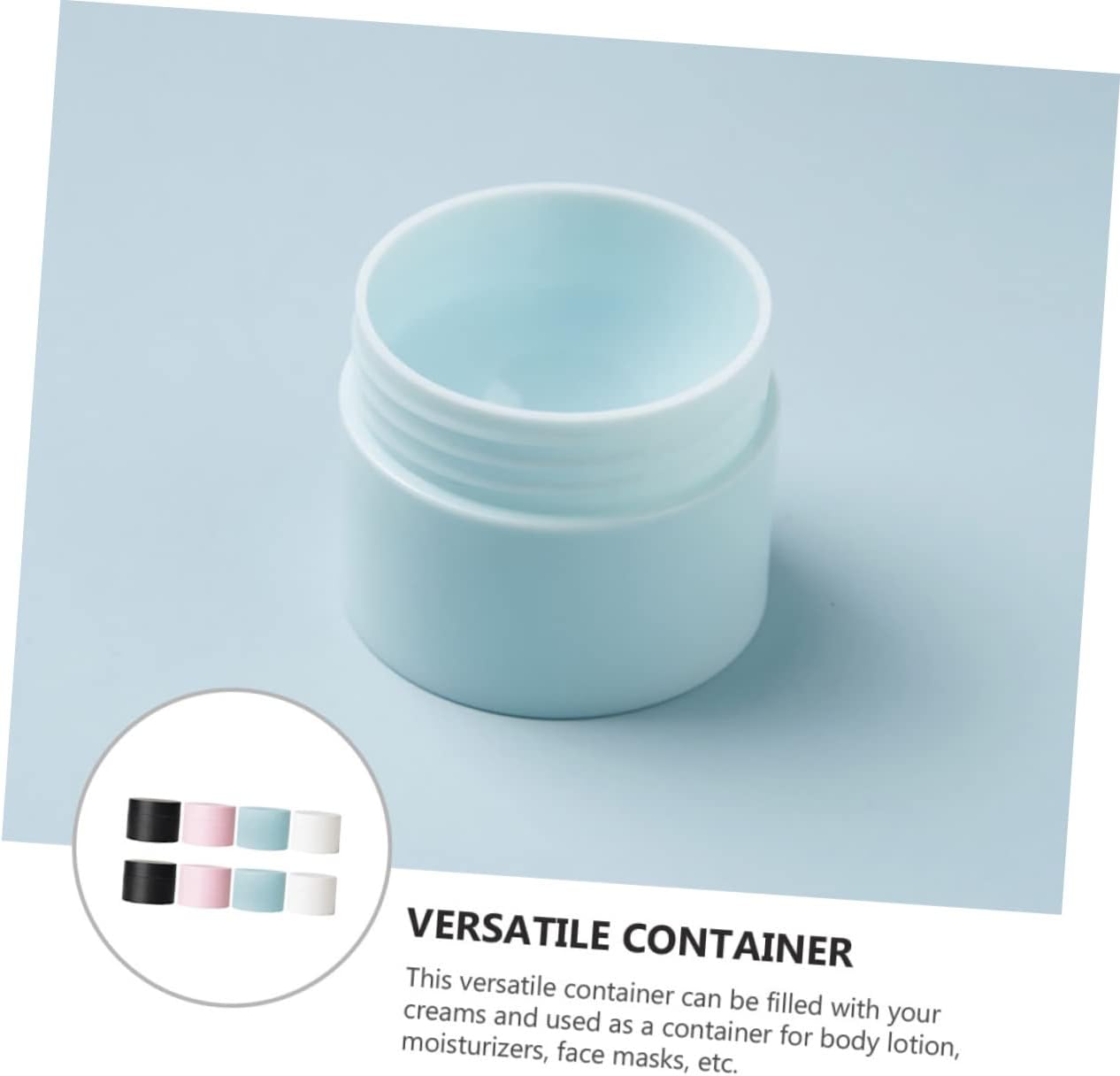 8pcs Refillable Small Cosmetic Jars Leak Travel Containers for Cream Lotion Crafts Includes Each Frosted Versatile Storage for Toiletries and Art Supplies image 4
