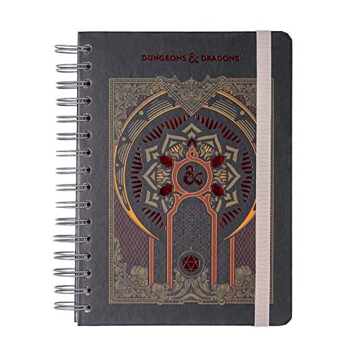 Grupo Erik Cuaderno Dragones y Mazmorras - Cuaderno A5 - Cuaderno punteado | Bullet Journal - Cuaderno de notas - Bloc de notas A5 - Licencia oficial