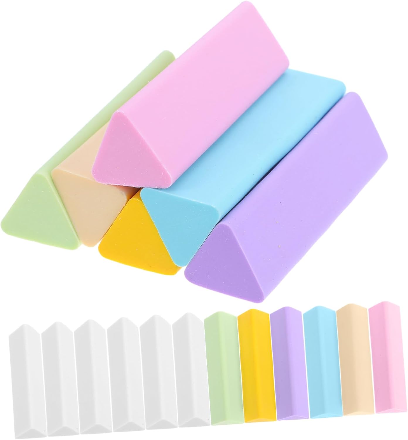 ARTIBETTER 18pcs Cute Art Erasers for Boys and Girls Pencil Erasers Safe TPE for School