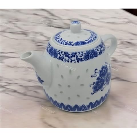 Blue and White Porcelain Teapot 6 Cup Store 56 oz Cover