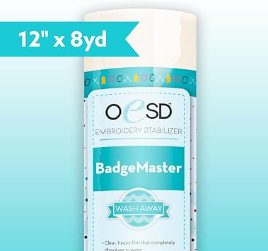 OESD Badge Master Wash Away Embroidery Stabilizer 12 x 8 Yd Roll