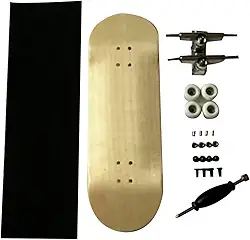 Fita de espuma básica completa de madeira para skate com rolamento de dedo para skate, acessórios de 32 mm