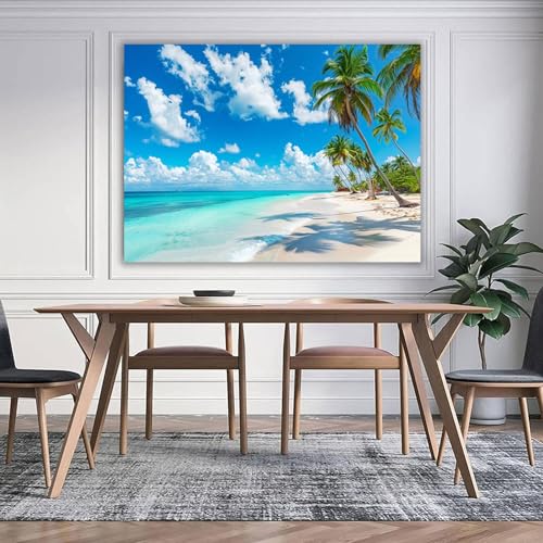 Tableau decoration murale moderne paysage de 70x100cm encadré