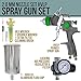TTCP Global Professional HVLP Spray Gun 2.0mm - Gravity Feed Auto Paint Gun Kit for Basecoat, Clearcoat, Primer - Spray Guns Paint Sprayer with Air Compressor Regulator (G6600-13)