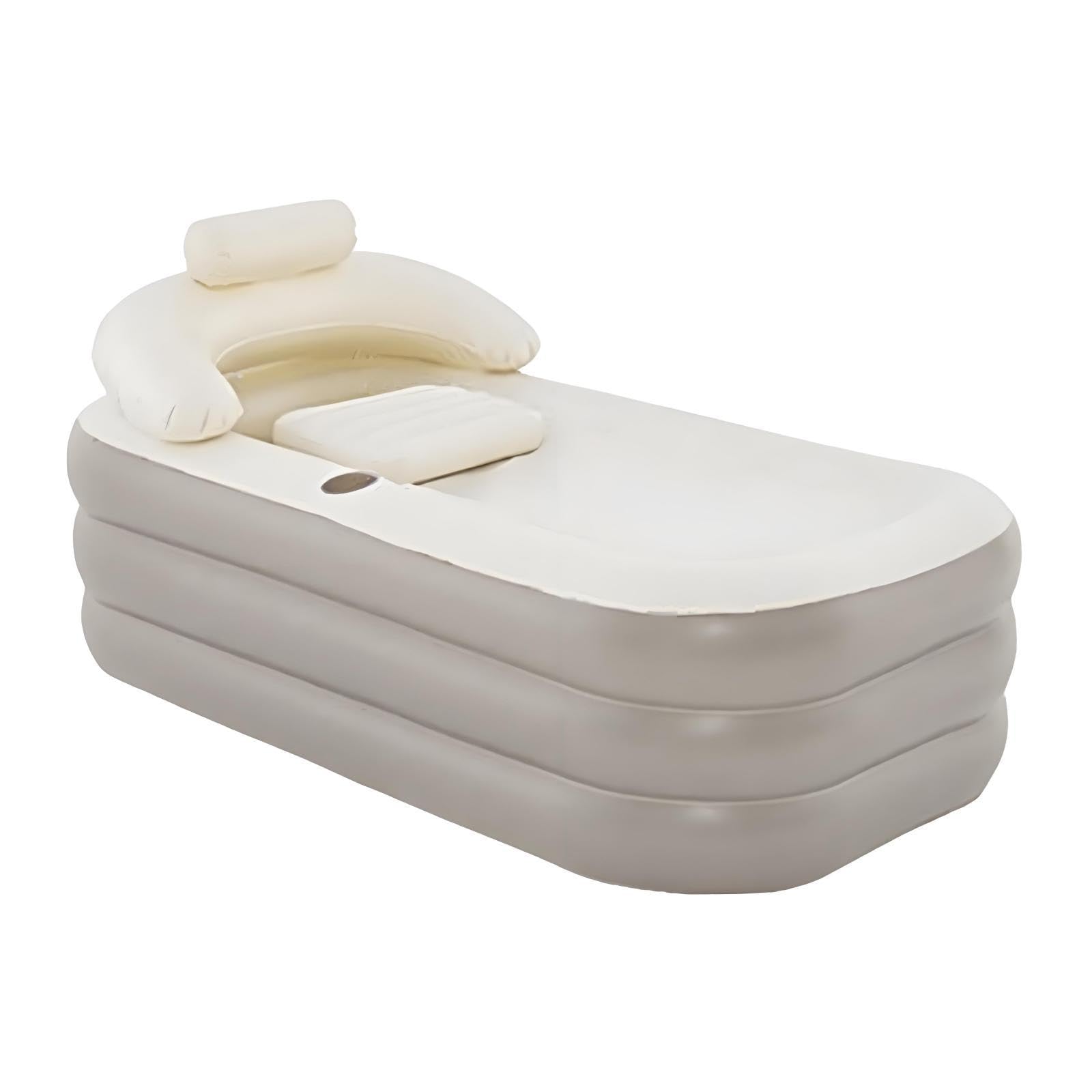 Inflatable Bathtub with Backrest Folding for Shower Bathroom Adults Children Brown|Home & Garden| Home Improvement| Plumbing & Fixtures| Bathtubs-picture-29