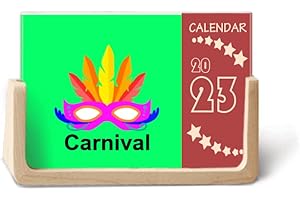 Elvis Brazilian Carnival Head Desk Calendar 2023
